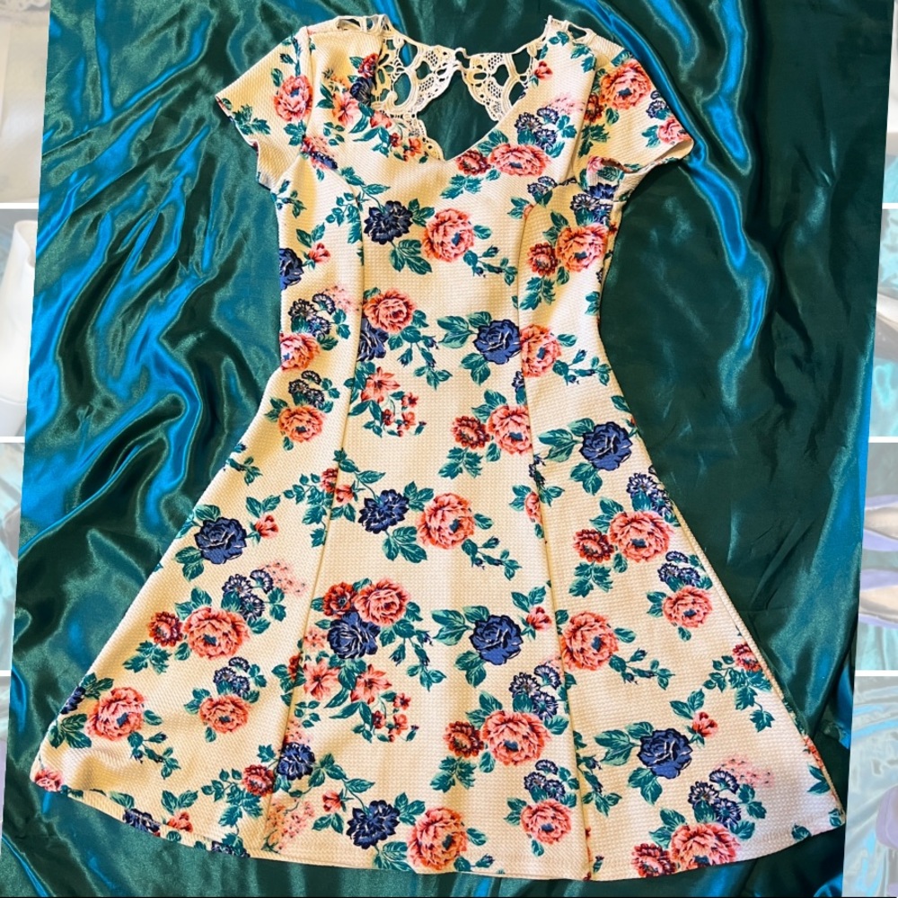 Floral Fit and Flare Dress